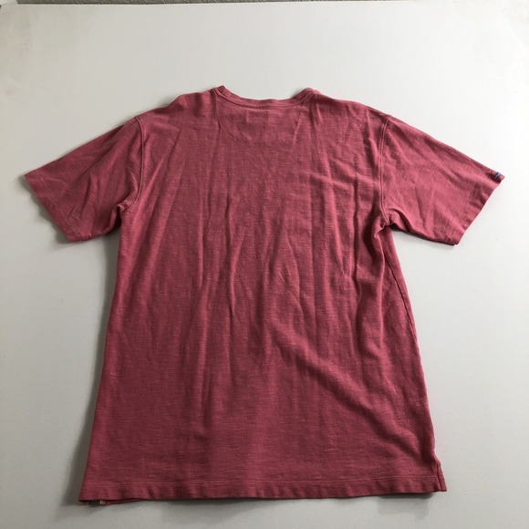 Men Tommy Bahama Short Sleeve Crew Neck T Shirt Size Medium Solid Pink Logo - Picture 5 of 7